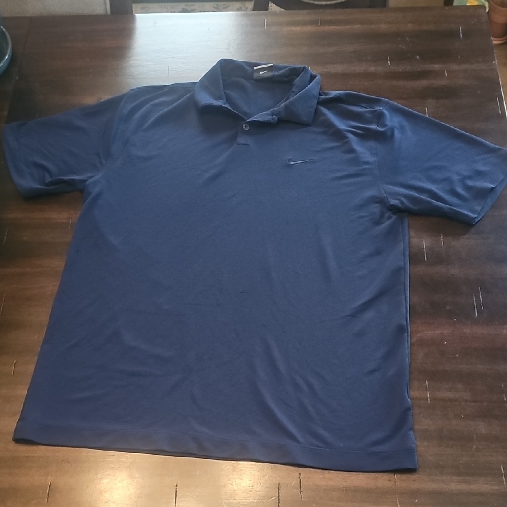 Nike Blue Athletic Polo Shirt